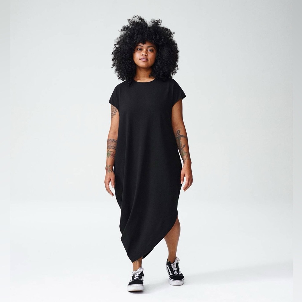 Universal Standard Black Midi Dress